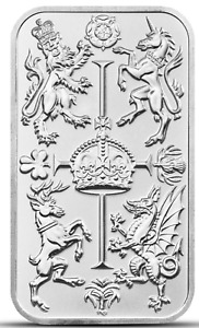 1 oz Royal Mint Celebration Silver Bar | 999.9 Fine Silver-D0102