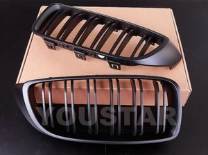 FAST EMS M Sports Grills for BMW 4 Series F32 F33 F36 F82 F80 M3 M4 MATTE BLACK - Picture 1 of 6