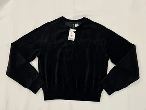 H&M Divided Women’s Sweater Size XS Black Long Sleeve Velvet New Top. - Picture 1 of 11