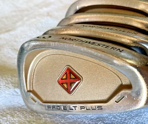 💥Northwestern Pro Bilt Series "Red Cross" 3,5,6,7,8,9 Irons Right Hand - Picture 1 of 16