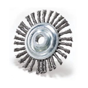 3 Pack - 4" x 5/8-11" Stringer Bead Wire Wheel Stainless Steel For Angle Grinder - Picture 1 of 4
