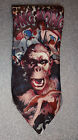 American Film Classics mens silk necktie King Kong leopard print