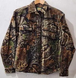 Cabela's Shirt Women's Small Camouflage Long Sleeve Camo Thick Cotton Hunting - Picture 1 of 7
