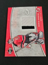 2005-06 UPPER DECK UD ICE MARTIN BRODEUR FF-MB FROZEN FABRICS GAME WORN JERSEY