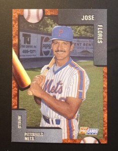 1992 Pittsfield Mets Jose Flores #3303