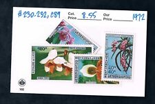 2/3 off 8,55 USD Scott Value - 1972 LAOS Kwiaty, Orchidee MNH NH UMM