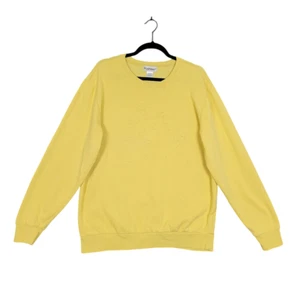 PUSHEEN Yellow Ramen Cat Embossed Long Sleeve Sweatshirt Pullover SIZE LARGE - Picture 1 of 11