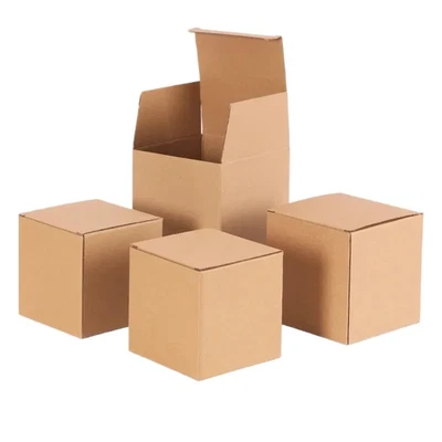 Cajas Cuadradas de Cartón para Negocios 5-20Cm Blanco Marrón Embalaje Caja de Regalo Boda Foto 1 de 4