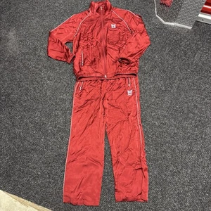 AWGE Needles tuta rossa Piping Track Jacket & Piping Track Pant ASAP ROCKY - Foto 1 di 7