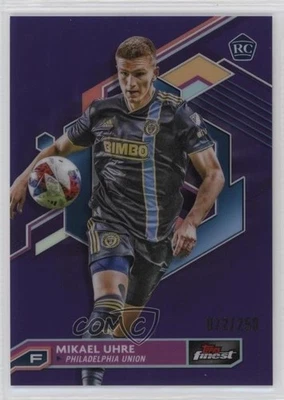 2023 Topps Finest MLS Purple Refractor /250 Mikael Uhre #90 Rookie RC - Image 1 of 2