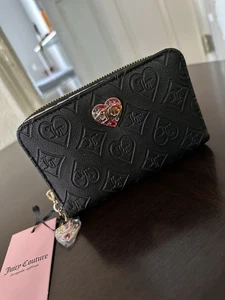 Juego de Llaveros Billetera Juicy Couture Color Negro Nuevo - Imagen 1 de 7