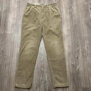 Polo Ralph Lauren Cordhose Beige Tapered Leg Plissee Fit Wie 32W x 30L - Bild 1 von 12