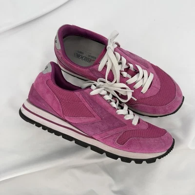 Zapatillas Brooks Talla 7.5US Magenta Heritage Carro Retro Con Cordones Gamuza Estilo Zapato Foto 1 de 4