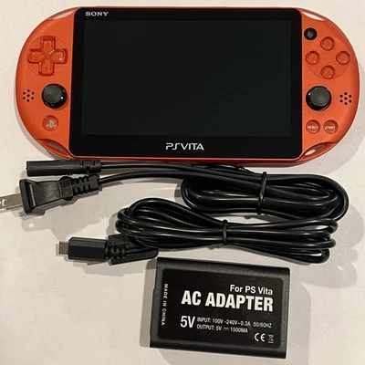Sistema Sony PS Vita 2000 rojo metálico con cargador - probado funciona - sin región Foto 1 de 4
