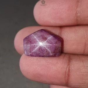21.50cts Star Ruby Natural Untreated Gemstone Cabochon Fancy 13*18mm - Picture 1 of 4