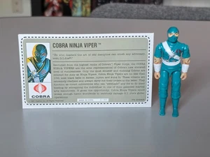 Vintage GI Joe Cobra Ninja Viper Mail Away No Sword Version with File Card 1991 - Picture 1 of 20
