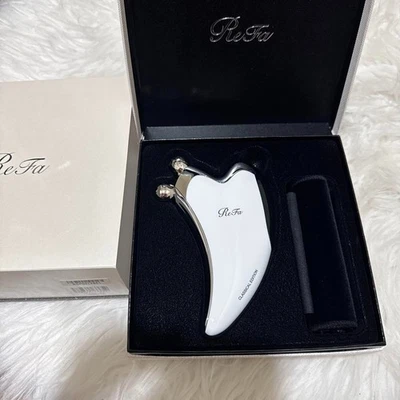 ReFa RF-CB2340B-P White Facial Massage Roller Beauty Device Authentic from Japan - Image 1 of 2