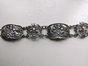 Antique Unmarked Sterling Bracelet (Tested For Silver) - Picture 1 of 5