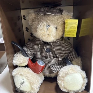 Steiff Sherlock Holmes Museum Teddy Bear Beige Unused in Box with Tag - Picture 1 of 5