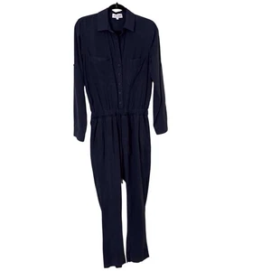 Bella Dahl Size X-Small Blue Minimalist Utility Jumpsuit Tencel Lyocell Pockets - Picture 1 of 9
