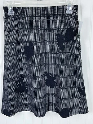 Nova saia Margaret M feminina XS preta texturizada malha linha A - Imagem 1 de 4