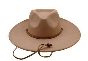 Size 57cm Women’s  Wide Brim Hat 100% Polyester - Picture 1 of 4