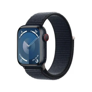 Apple Watch Series 9 (Cell) 41mm Midnight Aluminum Case w/ Midnight Sport Loop - Picture 1 of 5