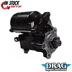 Drag Specialties Black 1.4 kW High-Performance Starter Motor for 81-23 Sportster - Picture 1 of 3
