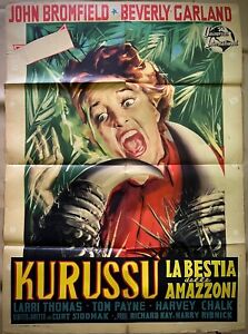 KURUSSU' LA BESTIA DELLE AMAZZONI-Manifesto affiche originale -2F-Bromfield-1956