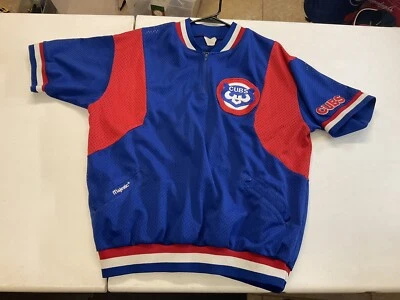 Camiseta Retro Throwback Majestic Chicago Cubs MLB Malla Años 90 Hombres M Foto 1 de 4