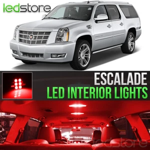2007-2014 Cadillac Escalade Red Interior LED Lights Kit Package - Foto 1 di 6
