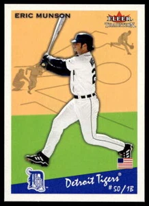 2002 Fleer Tradition 256 Eric Munson Detroit Tigers Baseball Card - Picture 1 of 2