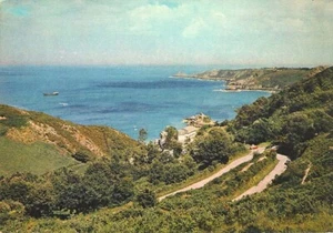 (w96) Bouley Bay from the hill - Jersey Channel Islands Postcard - Picture 1 of 2