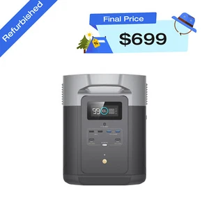 EcoFlow DELTA 2 Max Portable Power Station 2048Wh LFP, Certified Refurbished - Picture 1 of 21