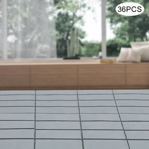 36pcs 12'' Deck Tiles Plastic Interlocking Patio Flooring Pavers Tiles Outdoor - Picture 1 of 21