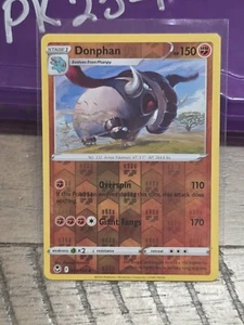 ☄️ Pokemon Card DONPHAN 92/195 Reverse Holo - Silver Tempest - Picture 1 of 2