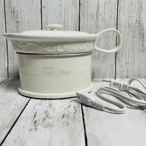 Crock Pot Ceramic Gravy Boat with Electric Warmer and Lid Model # SCCPVG000 NEW! - Picture 1 of 12