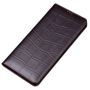 Crocodile Pattern Real Leather Case Cover for OnePlus - Picture 1 of 22
