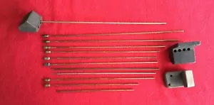 PAKET Vintage Uhr Glockenspiel / Gongstangen und Halterungen Ref G10 bitte lesen - Bild 1 von 5