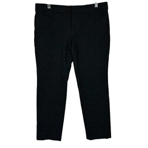 Pantalones Banana Republic Sloan a lunares para mujer talla 6 pequeños negros al tobillo preppy - Imagen 1 de 11
