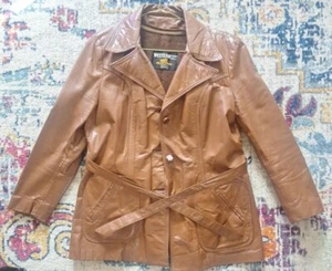Vintage Sears Western Wear Leather Jacket Women's Size 18 - Picture 1 of 16