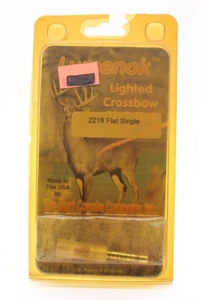 New Lumenok Bolt End 2216 Crossbow Arrow Lighted Flat Nock 1 Pack Red 2216F1 - Picture 1 of 4