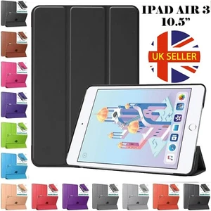 Smart Case For iPad Air 3 2019 (3rd generation) 10.5 Leather Magnetic Flip Cover - Picture 1 of 11