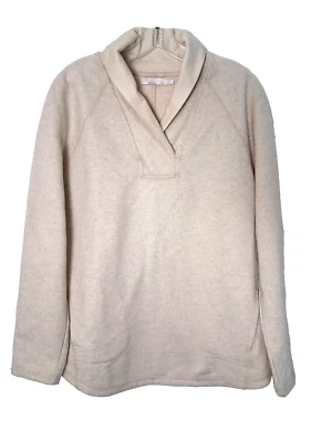 Prana Ziller Tunic Pullover Sweater Womens XL Oatmeal Heather Wool Blend Normcor - Image 1 of 4