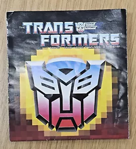 Transformers G1 1987 vintage CATALOGUE booklet - Picture 1 of 3