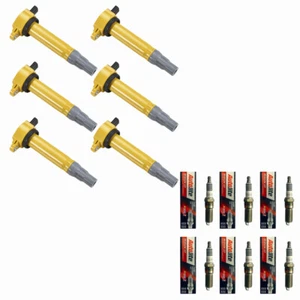 Autolite XP5263 Spark Plugs + ignition Coils UF502 For Chrysler Dodge 2.7L V6 - Picture 1 of 7