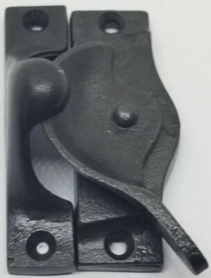 CAST IRON PLAIN Window Sash Lock Latch Catch rustic antique old vintage retro