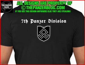 7th Panzer Division Insignia T-Shirt WWII German Soldier Gift - Picture 1 of 49