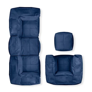 LUMALAND Sitzsack Sitzgarnitur Sitzgruppe Beanbag Sofa Sessel Hocker EPS Perlen - Bild 1 von 50