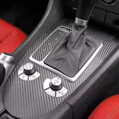 For Benz SLK-Class R171 2004-2010 Carbon Fiber Pattern Interior DIY Trim Decals Foto 1 de 4